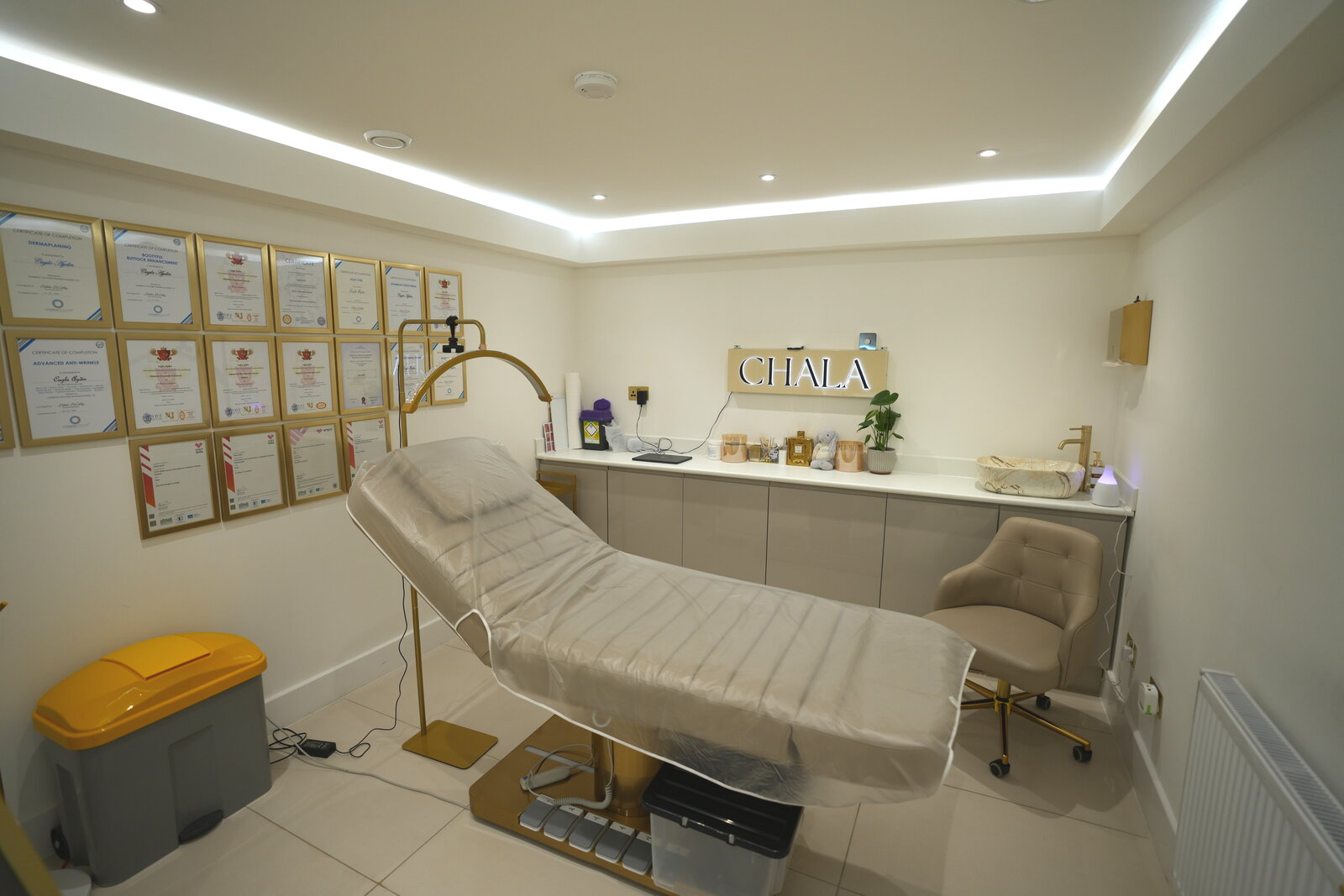 CHALA Academy training room with professional certifications